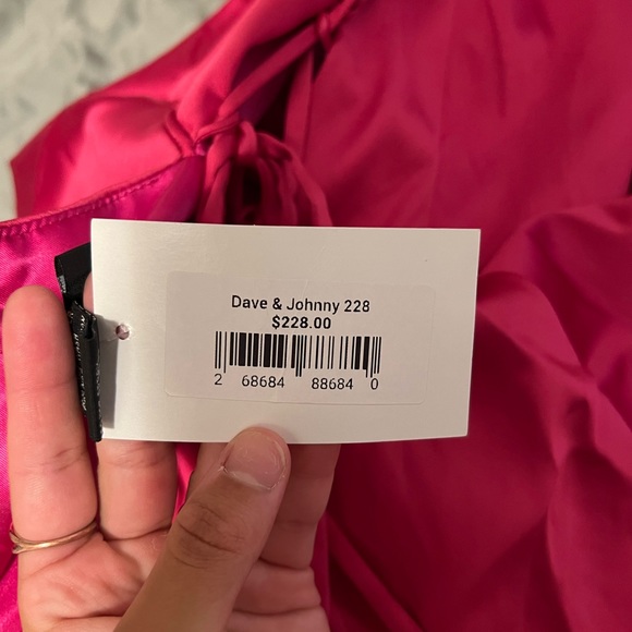 fuschia/magenta pink prom dress - Picture 4 of 4